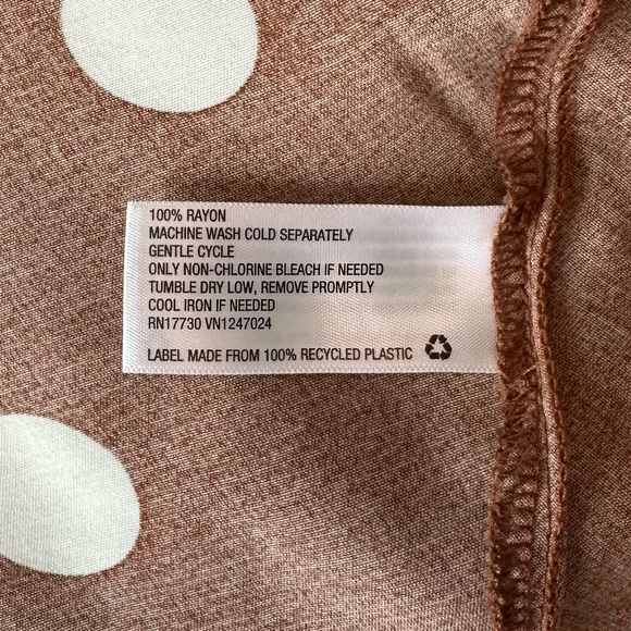 a new day Rust Polka Dot Midi Dress | Size M - Picture 5 of 5